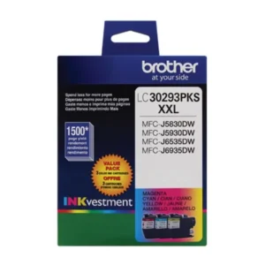 Original Brother LC30293PKS C/M/Y Extra High Yield Ink Combo