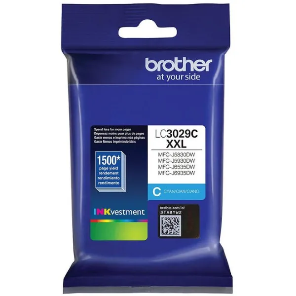 Original Brother LC3029XXLC Cyan Super High Yield Ink
