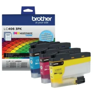 Original Brother LC406 C/M/Y Ink Combo