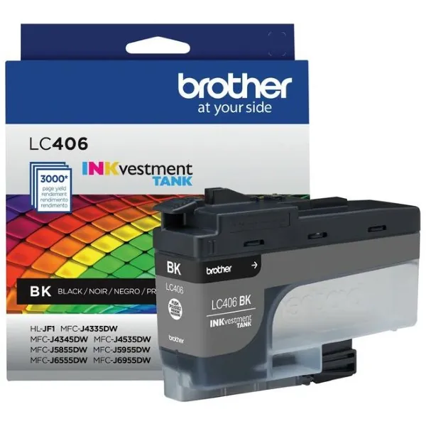 Original Brother LC406BKS Black Ink