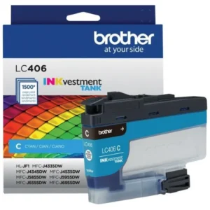 Original Brother LC406CS Cyan Ink