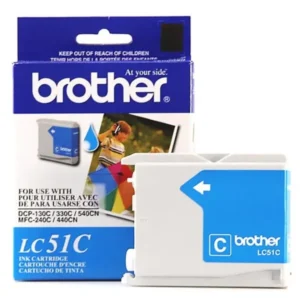 Original Brother LC51C Cyan Ink