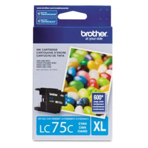 Original Brother LC75C Cyan High Yield Ink