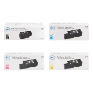 Original Dell 593-BBJX / 593-BBJU / 593-BBJV / 593-BBJW BK/C/M/Y Toner Combo