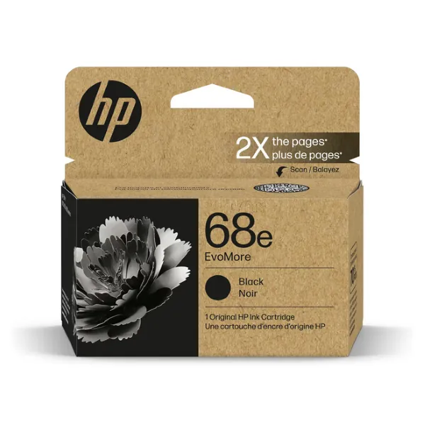 Original HP 68e / 7FP22TN Black High Yield EvoMore Ink