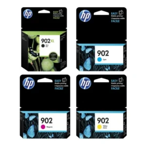 Original HP 902XL Black High Yield Ink & 902 C/M/Y Ink Combo