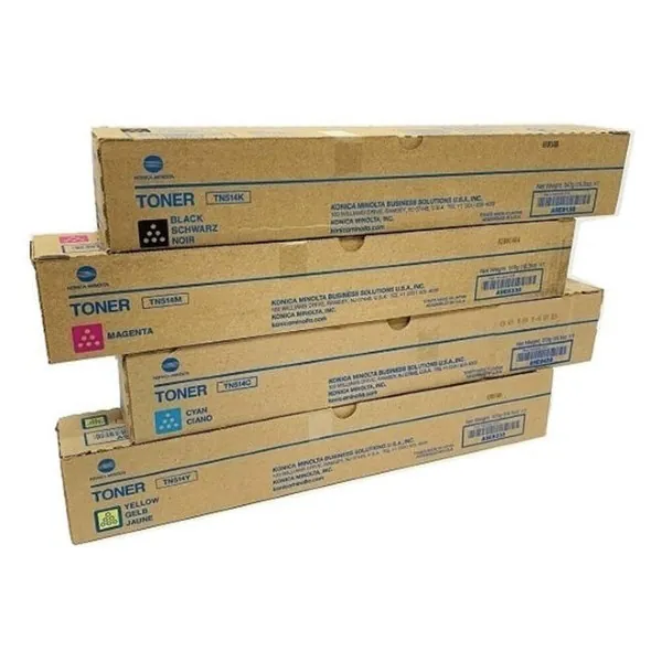 Original Konica Minolta TN-514K / TN-514C / TN-514M / TN-514Y BK/C/M/Y Toner Combo