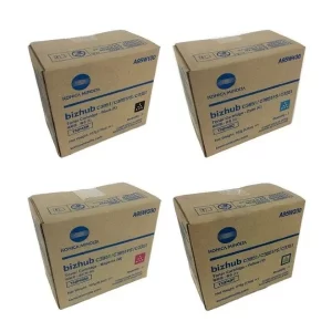 Original Konica Minolta TNP49K / TNP49C / TNP49M / TNP49Y BK/C/M/Y Toner Combo