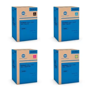 Original Konica Minolta TNP80K / TNP80C / TNP80M / TNP80Y BK/C/M/Y Toner Combo