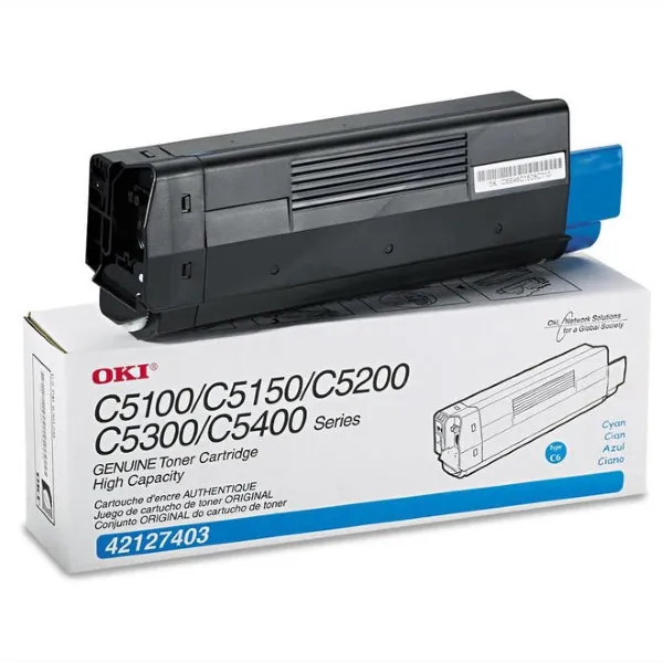 Original Okidata 42127403 Cyan Toner