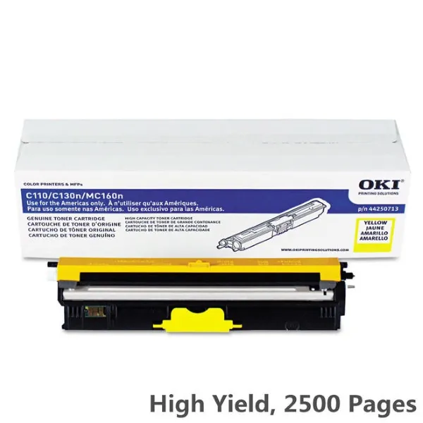 Original Okidata 44250713 Yellow High Yield Toner