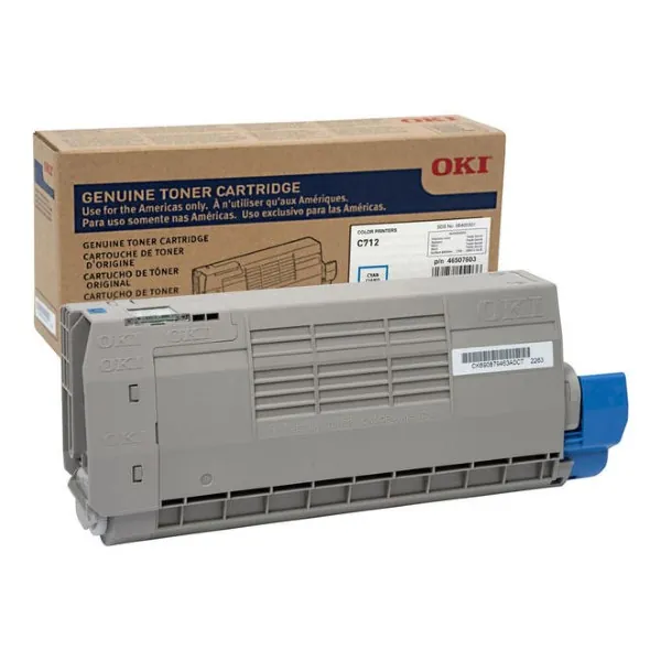 Original Okidata 46507603 Cyan Toner