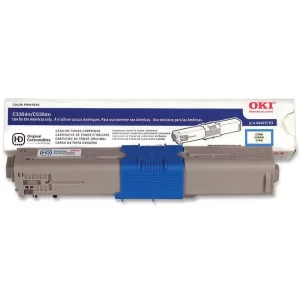 Original Okidata Type C17 / 44469703 Cyan Toner
