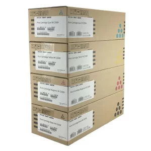 Original Ricoh M C250H / 408336 / 408337 / 408338 / 408339 BK/C/M/Y High Yield Toner Combo