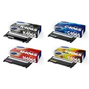 Original Samsung CLT-406S BK/C/M/Y Toner Combo