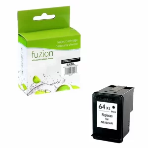 Fuzion HP IJ64XL Black Ink Cartridge
