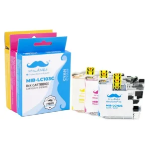 Moustache Compatible Brother LC1033PKS C/M/Y High Yield Ink Cartridge Combo