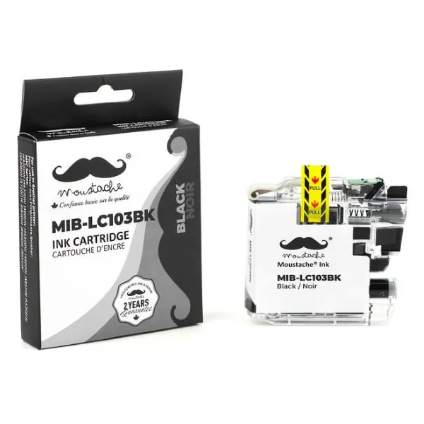 Moustache Compatible Brother LC103BK Black High Yield Ink Cartridge