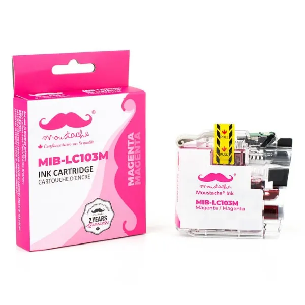 Moustache Compatible Brother LC103M Magenta High Yield Ink Cartridge