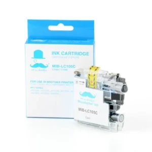 Moustache Compatible Brother LC105C Cyan High Yield Ink Cartridge