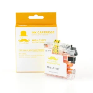 Moustache Compatible Brother LC105Y Yellow High Yield Ink Cartridge