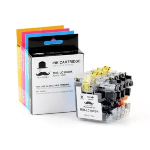 Moustache Compatible Brother LC107 / LC105 BK/C/M/Y Ink Cartridge Combo