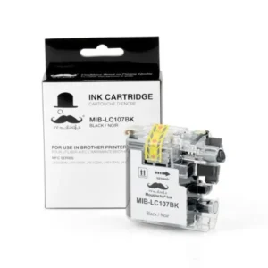 Moustache Compatible Brother LC107BK Black Extra High Yield Ink Cartridge