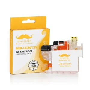Moustache Compatible Brother LC3013Y Yellow High Yield Ink Cartridge