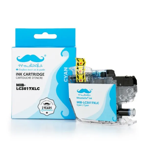 Moustache Compatible Brother LC3017C Cyan High Yield Ink Cartridge