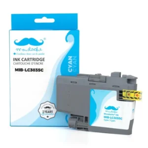 Moustache Compatible Brother LC3035C Cyan Ultra High Yield Ink Cartridge