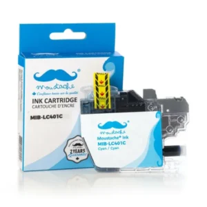 Moustache Compatible Brother LC401C Cyan Ink Cartridge