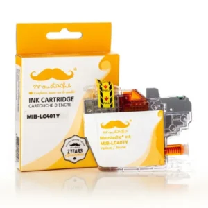 Moustache Compatible Brother LC401Y Yellow Ink Cartridge