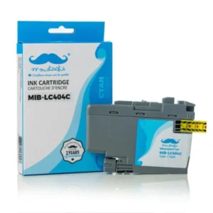 Moustache Compatible Brother LC404C Cyan Ink Cartridge