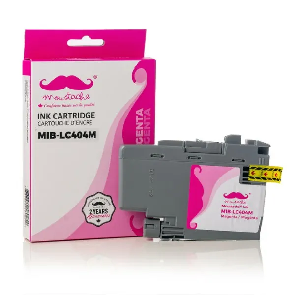 Moustache Compatible Brother LC404M Magenta Ink Cartridge
