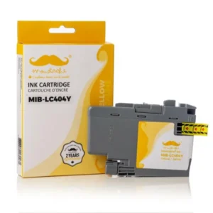 Moustache Compatible Brother LC404Y Yellow Ink Cartridge