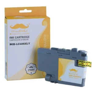 Moustache Compatible Brother LC406XLY Yellow Ink Cartridge