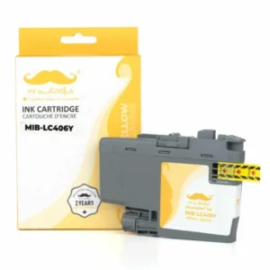 Moustache Compatible Brother LC406Y Yellow Ink Cartridge
