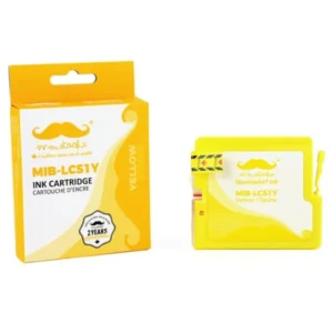 Moustache Compatible Brother LC51Y Yellow Ink Cartridge