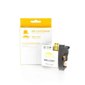 Moustache Compatible Brother LC65Y Yellow High Yield Ink Cartridge