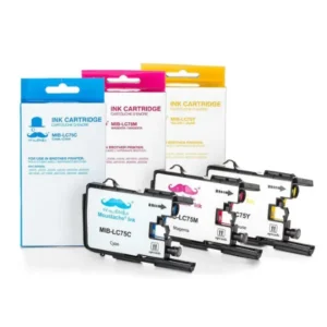 Moustache Compatible Brother LC75 3PKS C/M/Y High Yield Ink Cartridge Combo