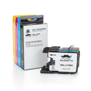 Moustache Compatible Brother LC75 BK/C/M/Y High Yield Ink Cartridge Combo