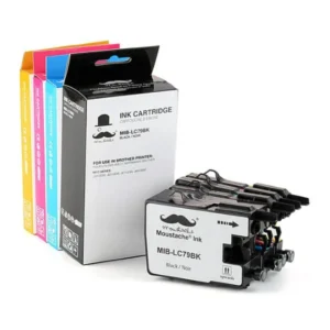 Moustache Compatible Brother LC79 BK/C/M/Y Extra High Yield Ink Cartridge Combo