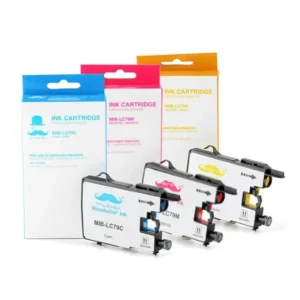 Moustache Compatible Brother LC79 C/M/Y Extra High Yield Ink Cartridge Combo