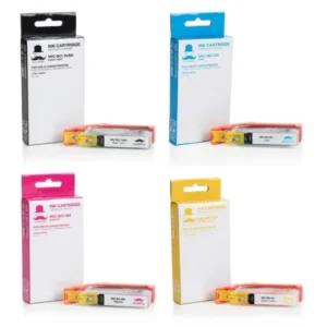 Moustache Compatible Canon BCI-3e / BCI-6 BK/C/M/Y Ink Cartridge Combo