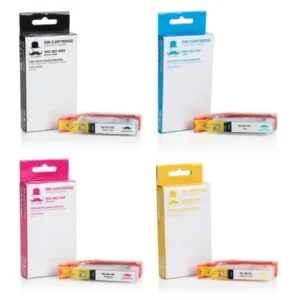 Moustache Compatible Canon BCI-6 BK/C/M/Y Ink Cartridge Combo