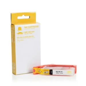 Moustache Compatible Canon BCI-6Y Yellow Ink Cartridge