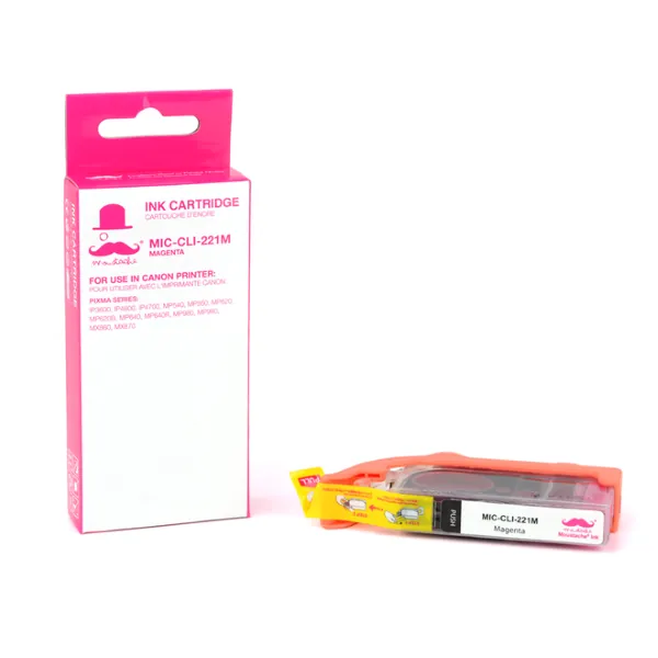 Moustache Compatible Canon CLI-221M / 2948B001 Magenta Ink Cartridge