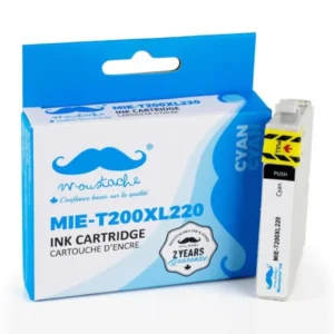 Moustache Compatible Epson 200 / T200XL220 Cyan High Yield Ink Cartridge