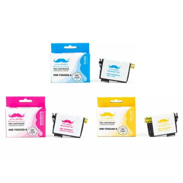 Moustache Compatible Epson 232 / T232 C/M/Y Ink Cartridge Combo