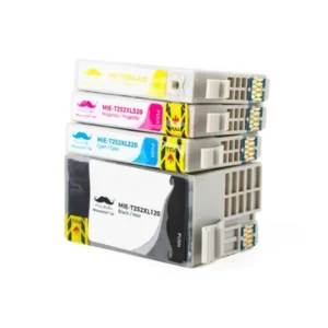 Moustache Compatible Epson 252 / T252XL BK/C/M/Y High Yield Ink Cartridge Combo